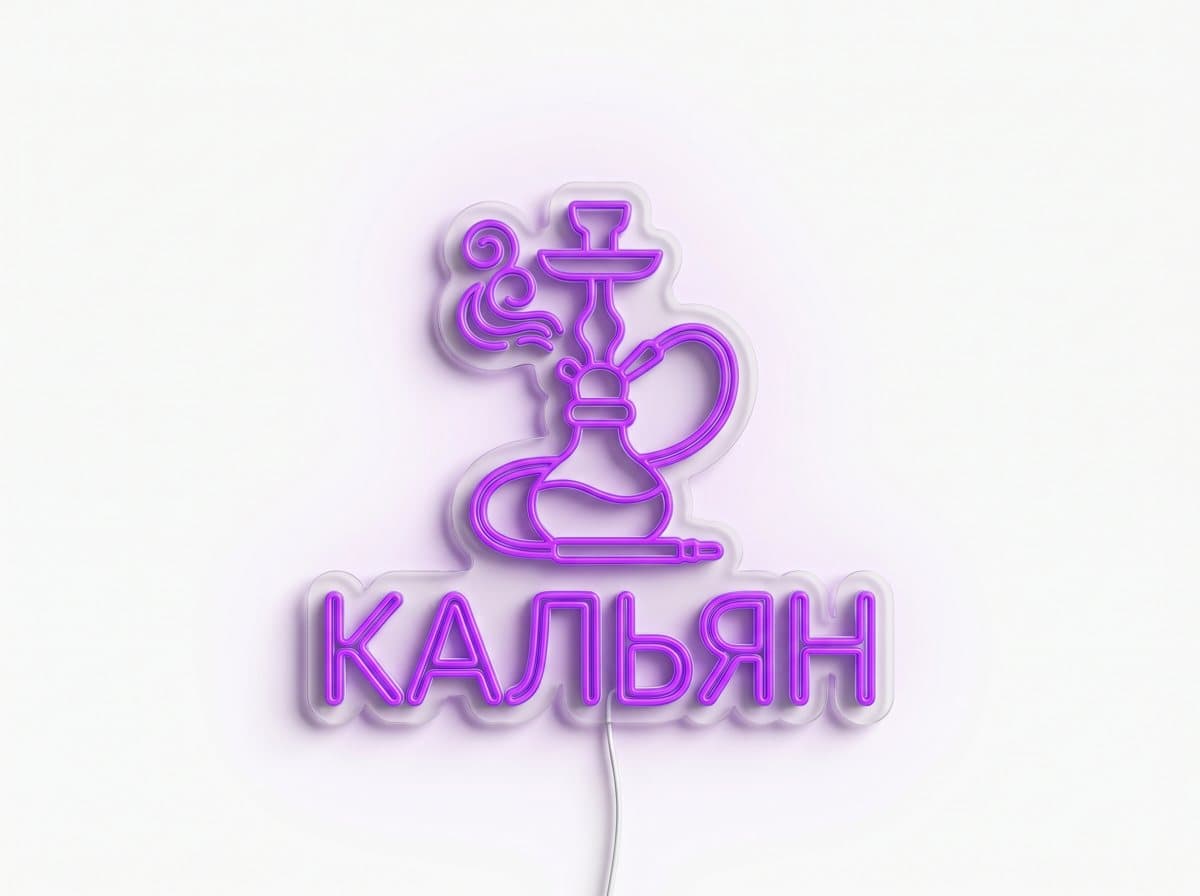 Неон для кальянной
